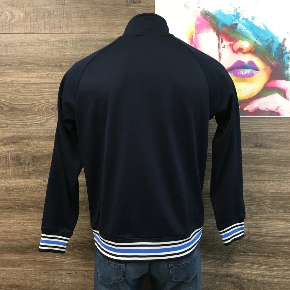 VINTAGE Nike Y2K Athletic Dept Mens Track Jacket Navy Blue Full Zip SP11SYS-SS L